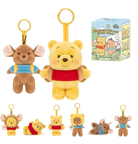 MINISO Disney Winnie The Pooh and Roo's Good Friends Series Pendant Blind Box 1pc Random,Birthday Gift