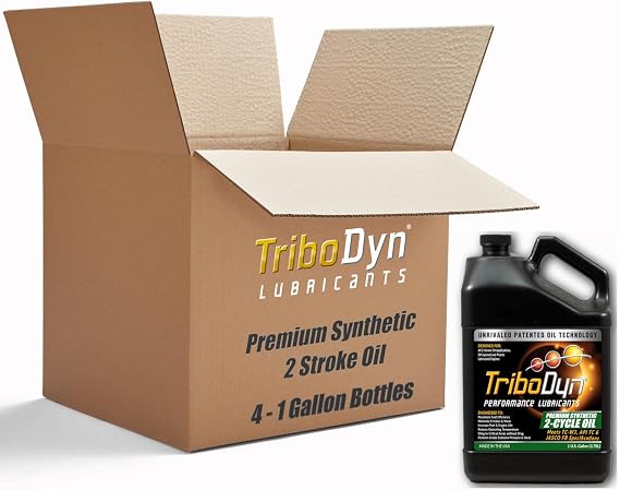 TRI-EX2 TC-W3 2-Cycle Oil with Friction Reducing Ceramic Coating for Pre-Mix and Direct Injection 2-Stroke Engines - 4 Gallon Case