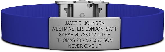 ROAD iD Bracelet - Official ID Wristband - Silicone Clasp Identification Bracelet and Sport ID for Athletes