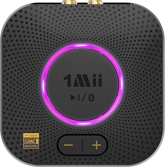1Mii B06S+ LDAC Bluetooth Receiver for Home Stereo, Wireless Audio Adapter