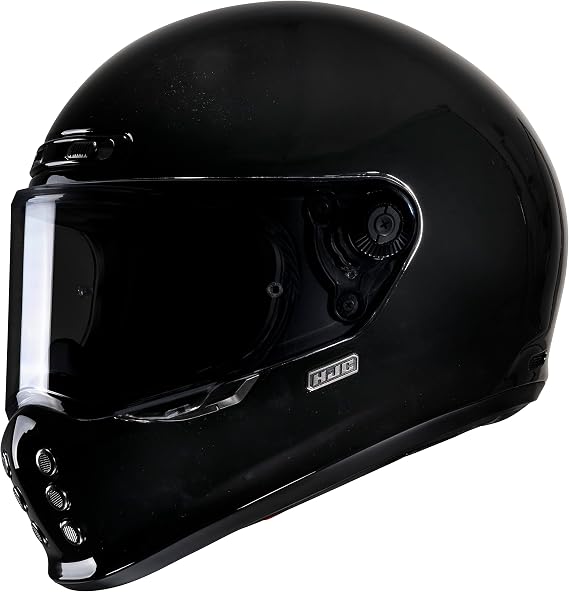HJC V10 Men's Street Motorcycle Helmet - Black / Medium