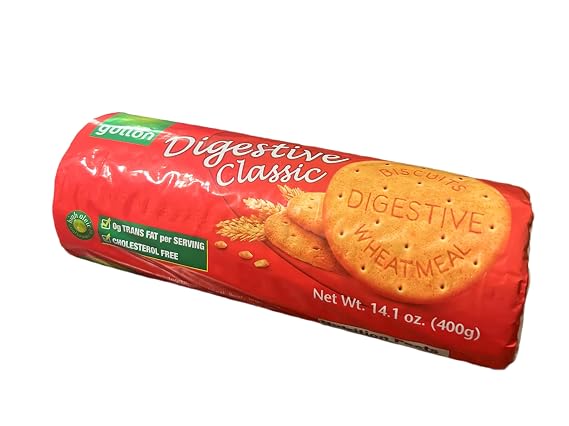 Gullon's-Digestive Classic Wheatmeal Biscuits, Cholesterol Free, 0g Trans Fat, 14.1 oz (400g)