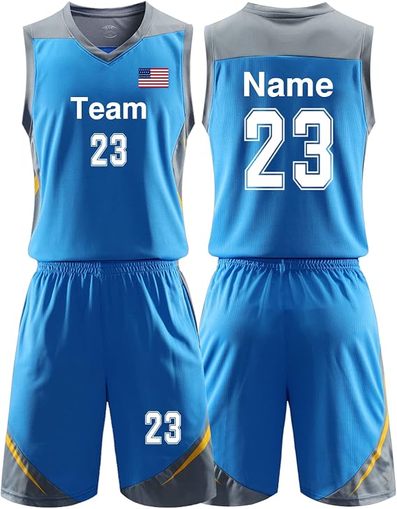 Custom Basketball Jersey for Men Women Basketball Uniforms for Kids with Name Team Number Logo