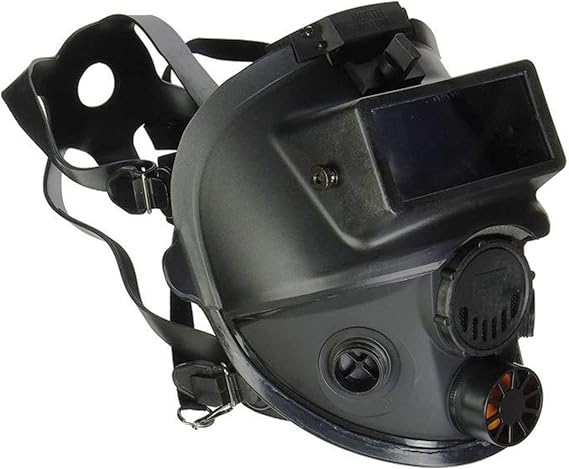 NORTH Honeywell North 7600 Series Niosh-Approved Full Facepiece Silicone Respirator With Welding Adaptor, Small (760008ASW)