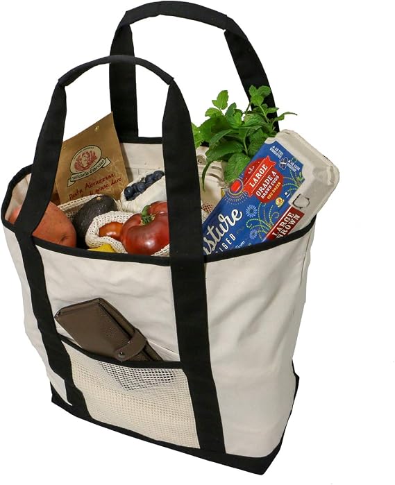 Simple Ecology Reusable Organic Cotton Super Strength XL Grocery Bag