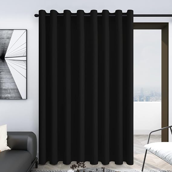 Deconovo Blackout Curtains for Bedroom 84 Inch Long, Living Room 1 Panel