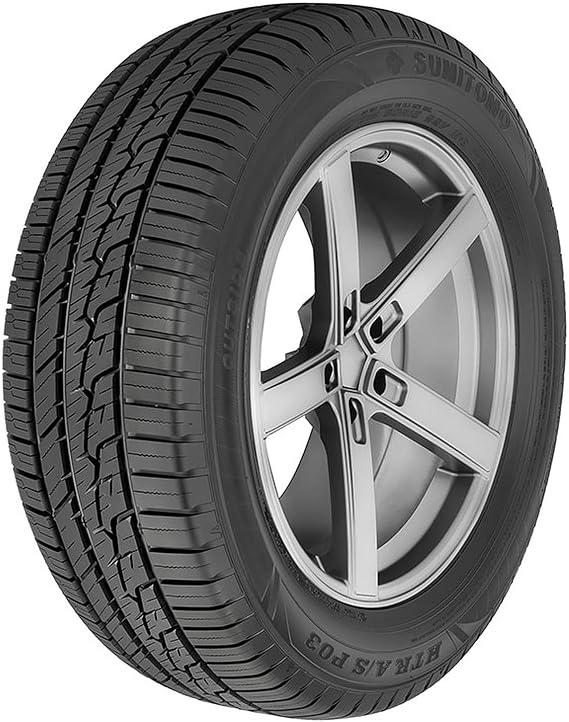 Sumi HTR A/S P03 195/55R16 87V | Passenger Performance All Season Traction 87V Rated Standard Load Radial Construction Black Sidewall Tire