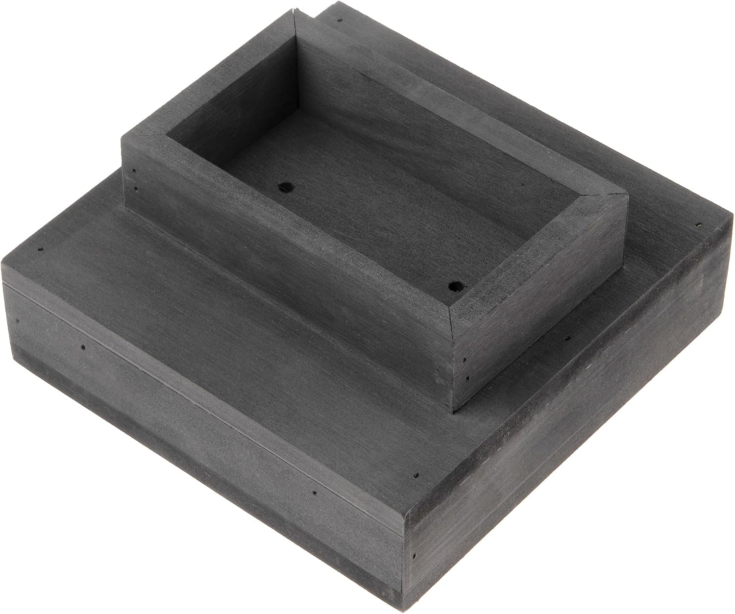 Igarden i10368_2h-bk Deck Base for 2 Legs, Black, Width 7.1 x Depth 7.1 x Height 3.3 inches 180 x 180 x 84 mm