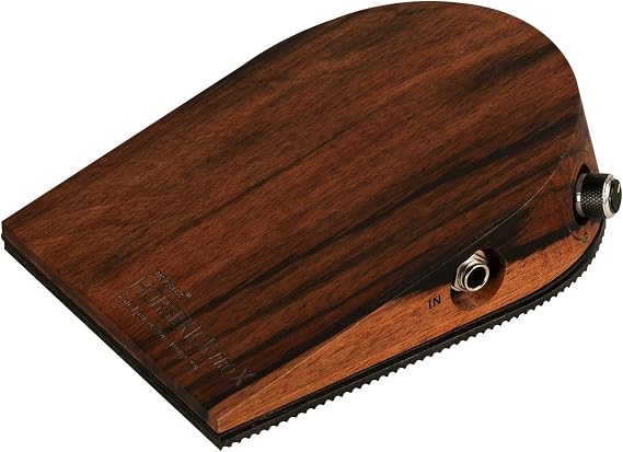 Ortega Digital Singer-Songwriter Percussion Stomp Box with 5 Samples, AAA Striped Ebony (HKPROX-SE)