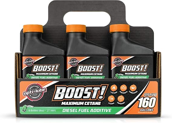 Opti-Lube Boost! Maximum Cetane Diesel Fuel Additive, 8 oz Bottles, 6-Pack