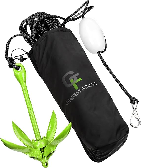 Kayak Anchor Kit | Paddle Board Accessories, Small Boat, SUP Jet Ski Accessories and Canoe Anchors, Jetski Accessory, PWC Anchor