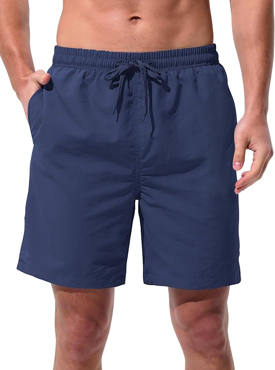 UIQUR Mens Swim Trunks Board Shorts Quick Dry Bathing Suits