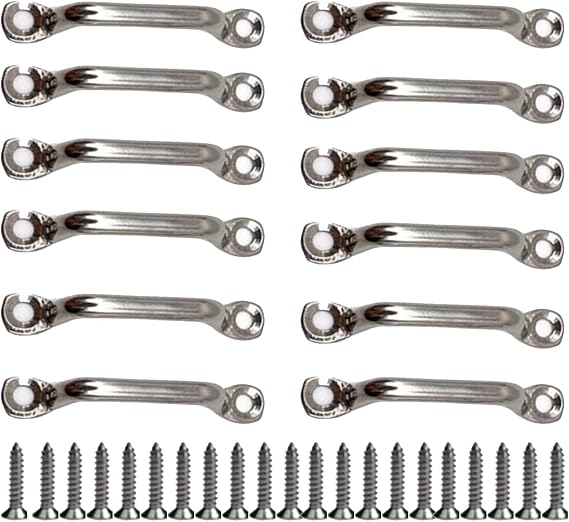 Deck Loop Pad Eye 316 Stainless Steel Bimini Boat Top PAD Eye Eye Straps, Tie Down, Kayak Deck Loops