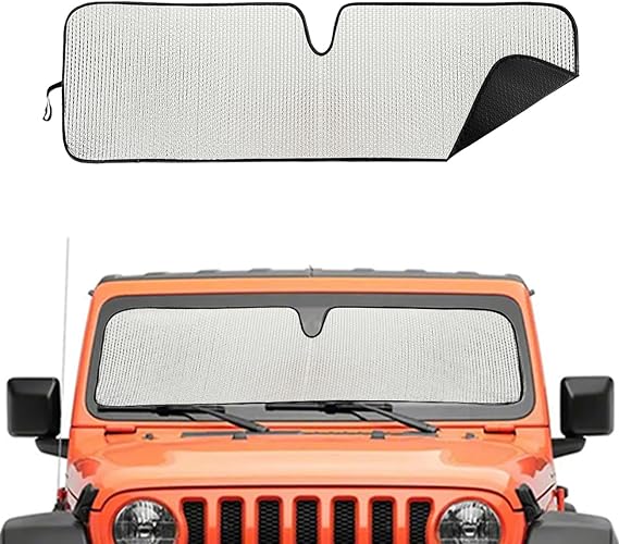 Windshield Sun Shade for Jeep,Windshield Sunshade for Wrangler TJ JK JL