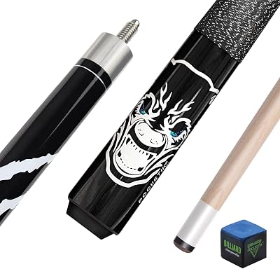Pool Cue, 58 2-Piece Pool Sticks for Adults, Pool Table Sticks 18192021 Oz, Irish Linen Wrap Pool Cue Stick, House Bar Pool Cues for Men Women