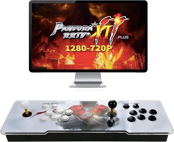 Best Brose Pandora Treasure 3D Arcade Console - 30000 Games, Search Function, 1280x720P, Favorite List, 4 Players Online, 2 Player Controls (Black)