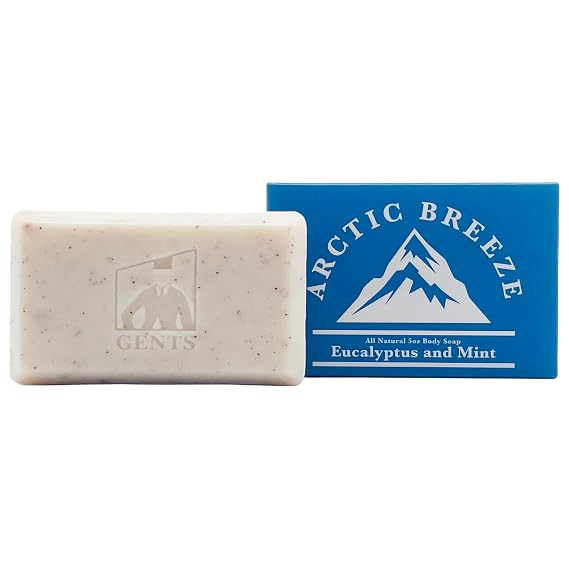 G.B.S Gents Variety Men's Body Soaps - Moisturizing Bar Soap for Men, Smell Fresh and Clean, Washing Hands & Body, All Skin Types for Bath and Shower (Arctic Breeze)
