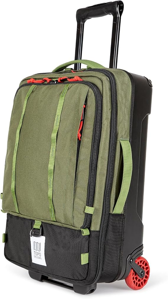 Topo Designs Global Travel Roller Bag Suitcase (Olive/Olive)