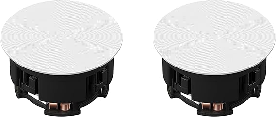 Sonos INCLGWW1 6″ In-Ceiling architectural Speakers by Sonance – Pair White