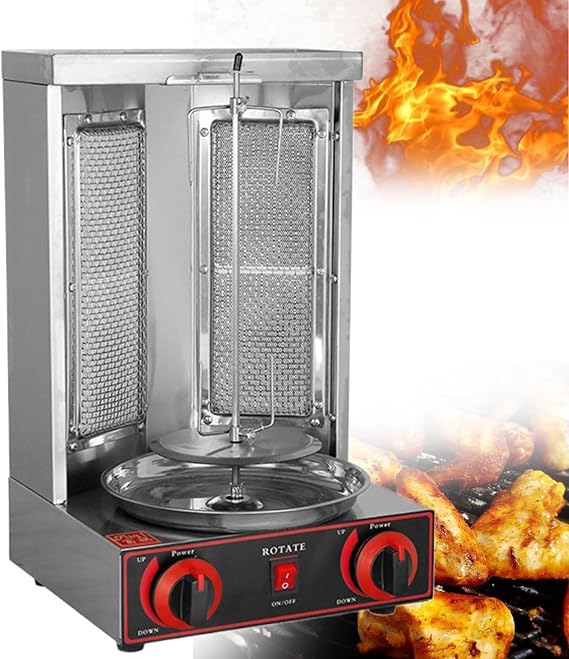 Vertical Rotisserie Shawarma Machine, Sharma Machine, Rotating Grill, Shawarma Grill, Rotisserie Oven,Chicken Rotisserie Machine,Electric