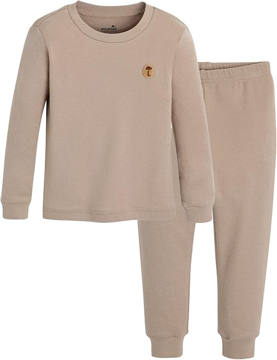 moimoln 6M-8Y Baby Toddler Pajamas Cotton Modal Blend Long Sleeve Snug Fit