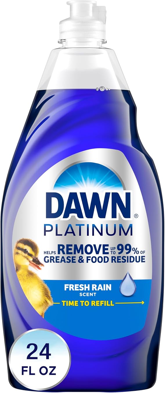 Dawn Platinum Dishwashing Liquid Dish Soap, Refreshing Rain, 792ml