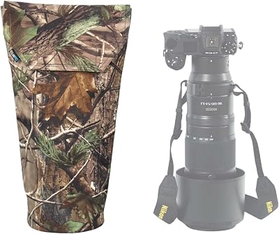 Rolanpro Waterproof Soft Camera Lens Pouch Case Bag for Nikon 180-600mm600mm F6.3, for Sony 200-600mm,Camera Lens Carry Bag for Canon RF 200-800 F6.3,for Sigma 60-6005# Jungle