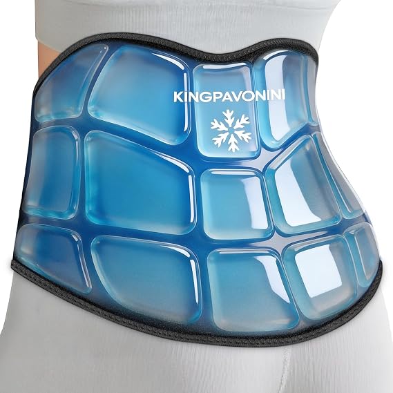 KingPavonini Reusable Ice Pack for Back Pain Injuries Instant Relief, Black