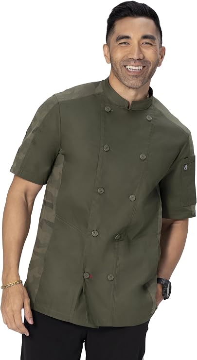 Chef Works Men's Mojave Short Sleeve Chef Coat