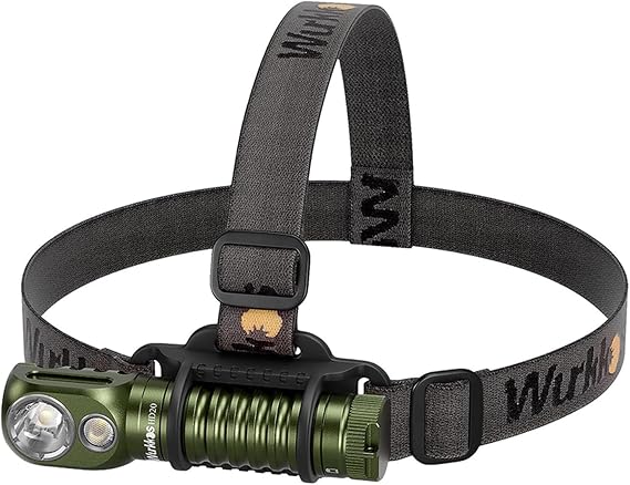 Wurkkos HD20 Headlamp Rechargeable 2000 Lumen Super Bright