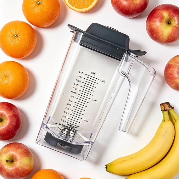 Blender Replacement Jar With Blade & Lid, Smoothie Maker Mixing Container Accessories | Compatible With ATAI JTC TM-800A TM800AQ