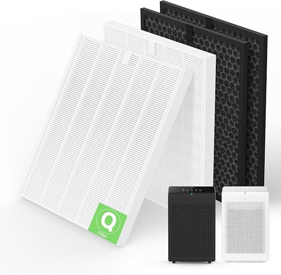 5510 5520 True HEPA 交換用フィルター WINIX 5510 Purifier 新世代 5500-2 および WINIX 5520 Purifierと互換性があります。2セットにはTrue HEPAフィルター2個+活性炭フィルター2個が含まれます。
