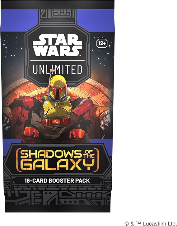 Star Wars: Unlimited Trading Card Game Shadows of The Galaxy Booster Pack - Fast-Paced Trading Card Game for Kids and Adults, Ages 12+, 2+ Players, 20 Minute Playtime, Made by Fantasy Flight Games