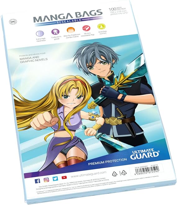 Ultimate Guard UGD020011 Comic Bags Manga Size (100)