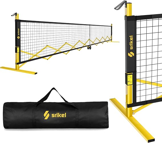 Portable Pickleball Net Set-22FT for IndoorOutdoor Driveway,Backyard
