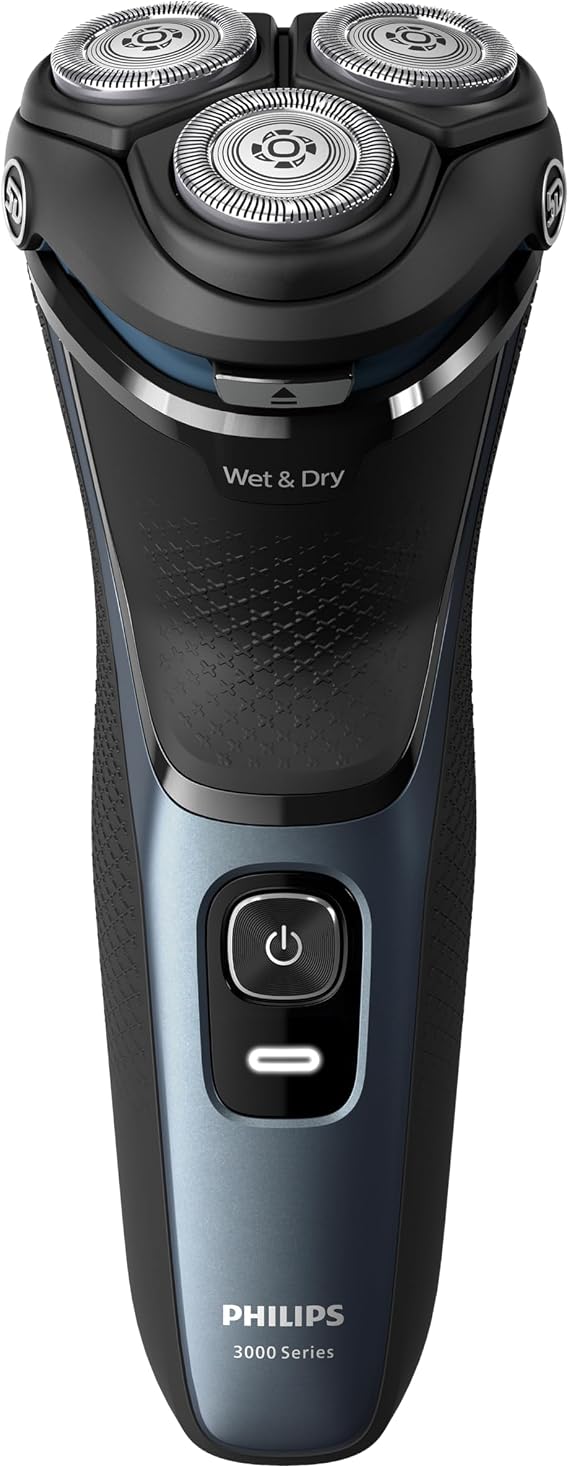 Philips 3000 Series Razor, Wet and Dry Use, 5D Flexible Head, PowerCut Blades, For Sensitive Skin, S3144/00