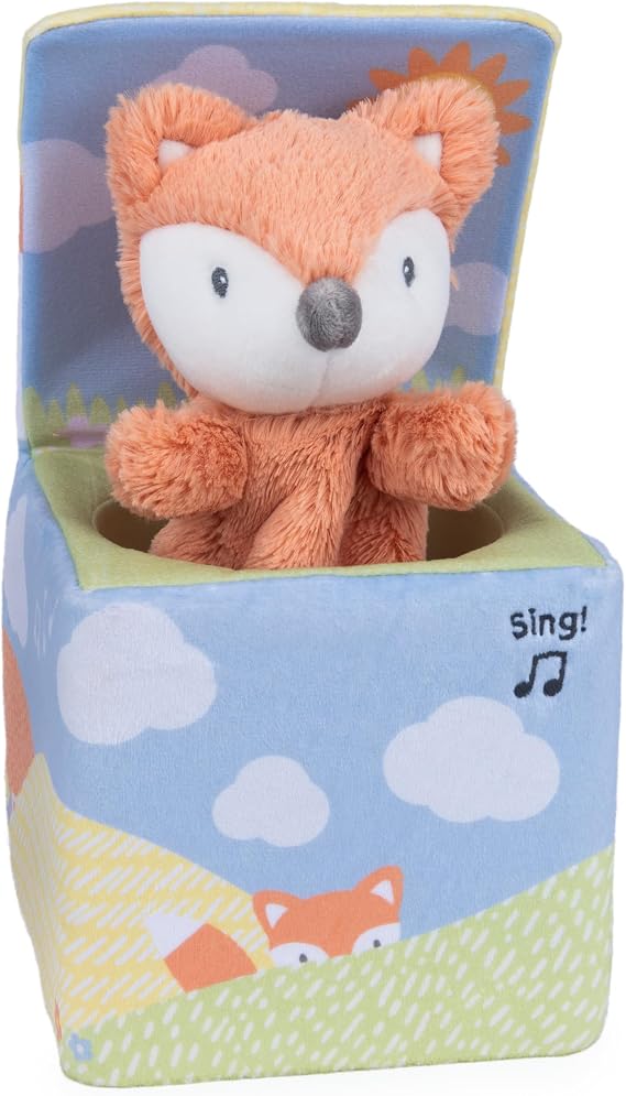 GUND Baby Fox in a Box, Animated Plush Activity Toy for Babies and Infants