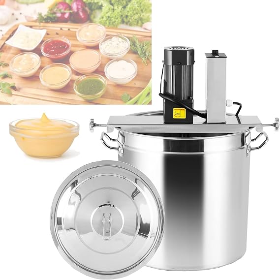 Automatic Food Mixer,Electric Pot Stirrer with Mixing Shaft and Steady Scraper,Automatic Cooking Machine for Making Jam, Sauce, Filling, Hot Pot Seasoning Bottom Soup Sauce(85L)