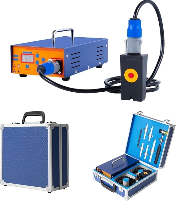 Car Paintless Dent Repair Box, 1380W Portable Induction Heater, Auto Dent Repair Kit, Induction Auto Body Removal Machine, Suitable for Automotive Repair Shops and Home Repairs
