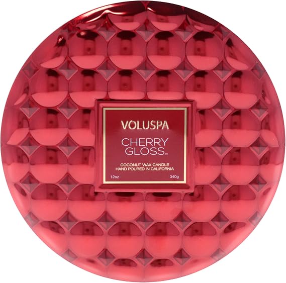 Voluspa, Cherry Gls 3-WIK Tin Candle, 1 Count