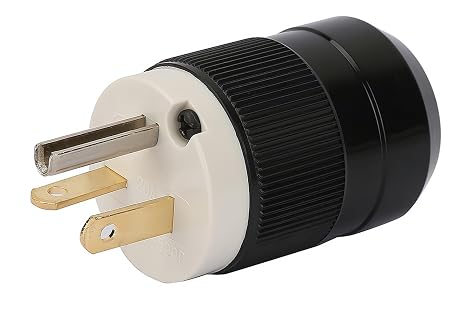 LiebeWH 3-Prong Male Plug Replacement, Grounding 20A 125V