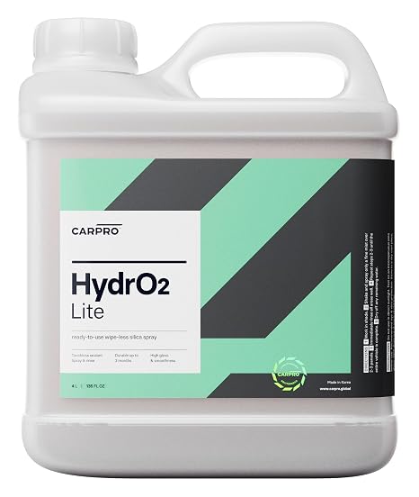 CARPRO HydrO2 Lite Touchless Silica Sealant - Spray-On and Rinse-Off Automotive Paint Sealant - Ready to Use Formula - Gallon (135oz)