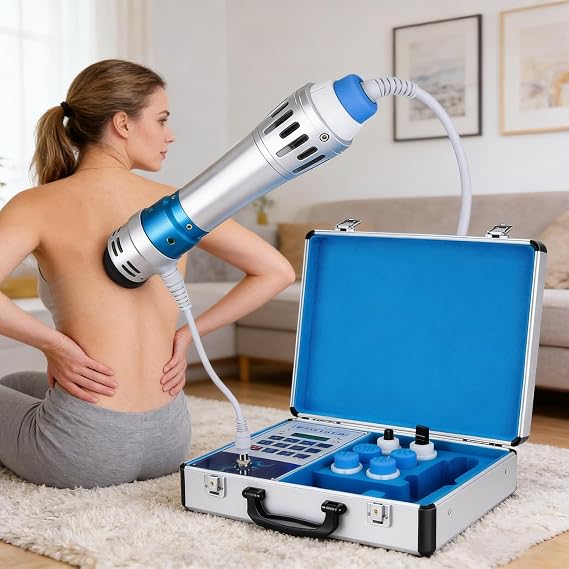 Shockwave Therapy Device, Electromagnetic Shock Wave Machine with 7 Massage Head, 50-105MJ Energy Regulation, Frequency Gears: 16, for Pain Relief Deep