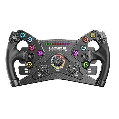 MOZA KS Steering Wheel 300mm Butterfly Style GT Sim Racing Wheel, Black