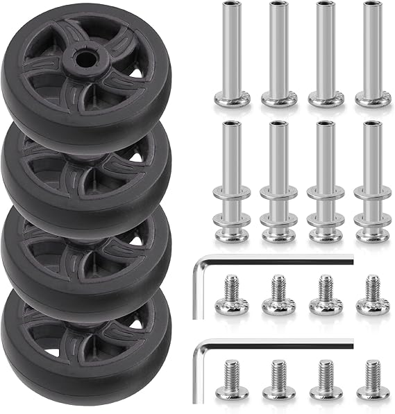 Suitcase Wheels Spare Replacement Wheels for Luggage Castors(VF-25)