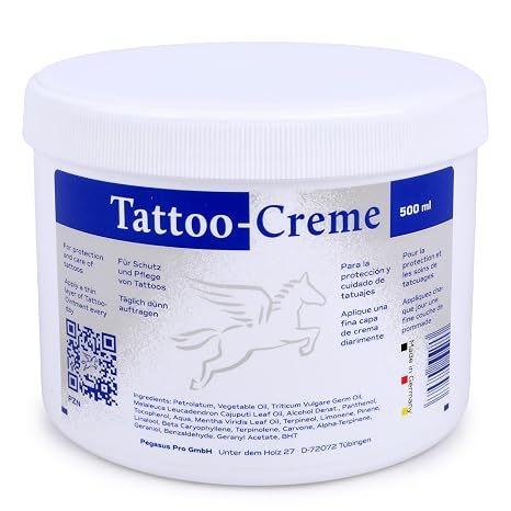 Pegasus Pro Tattoo Cream 500ml Daily Care for Damaged Skin