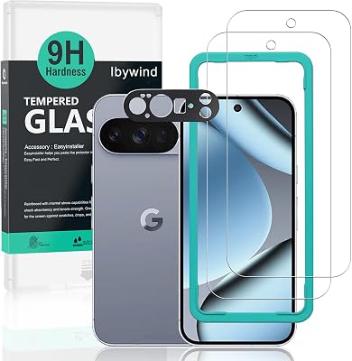 Ibywind For Google Pixel 10 Pro 5G 6.32 Pack Screen Protector,9H Hardness Tempered Glass,With 1Pc Camera Lens Protector,Easy to Install