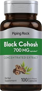 Piping Rock Black Cohosh Root Extract | 100 Capsules | Concentrated | Non-GMO, Gluten Free Supplement