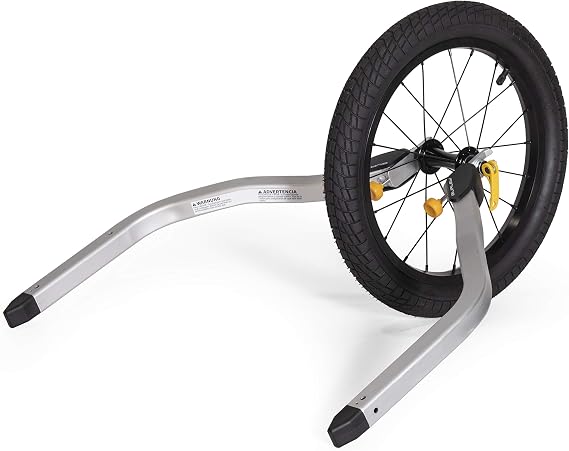 Burley Design Jogger Kit for Bicycle, Aluminum, Black/Silver, 16 inches