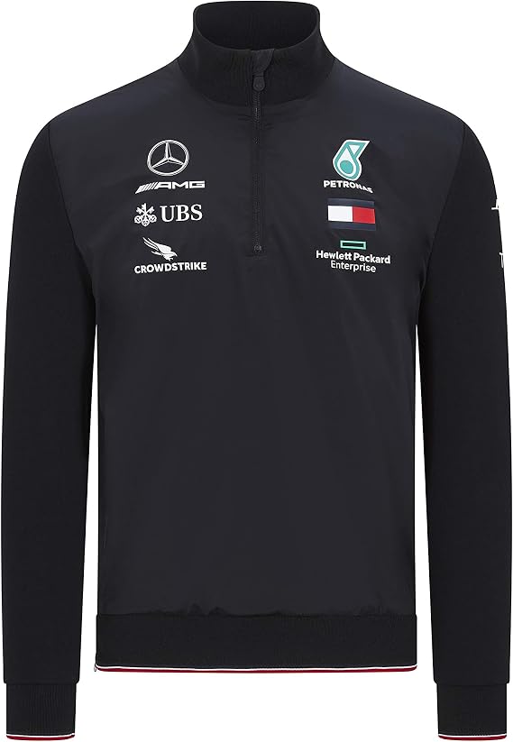 Formula 1 Men's 2020 Team Sweat Top Mercedes-AMG Petronas, Black, XX-Large